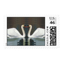Swan Heart postage stamps by photoinspiration Swan Heart postage stamps