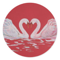Swan Heart stickers