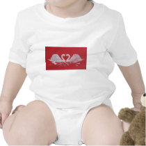 Swan Heart t-shirts