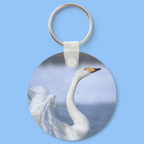 Swan Keychain by deesbasenjis Swan Keychain