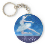 Swan Lake Ballet Key Chain