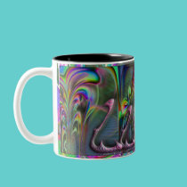 Swan Lake on Amerindian Four Winds Design mugs