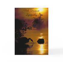 Swan Lake, With Deepest Sympathy Cards
