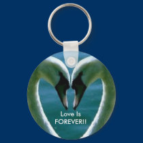 Swan Love (keychain) by Dixie_McCorkell Swan Love (keychain)