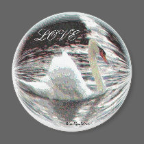 Swan "LOVE" magnets by DebraThackston Swan "LOVE" magnets