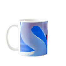 Swan Love, Romantic Heart Shaped Necks mugs by beverlytazangel Swan Love, Romantic Heart Shaped Necks mugs