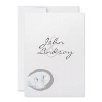 Swan Pair Wedding Invitation invitations