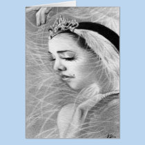 Swan Queen Ballerina Card cards