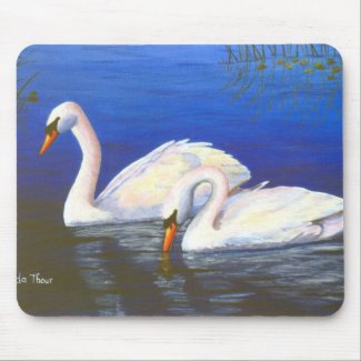 Swan Reflections Mousepad mousepad