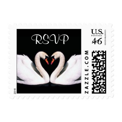 Swan RSVP stamps