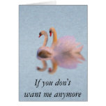 Swan Song ( Anti-Valentine) Greeting Cards