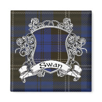 Swan Tartan Shield magnets by Scottish_Tartans Swan Tartan Shield magnets