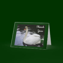 Swan - Thank you card