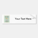 Swan Vintage Japanese Silk Label Bumper Stickers