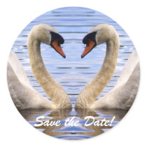 SwanHeart-envelope seal stickers