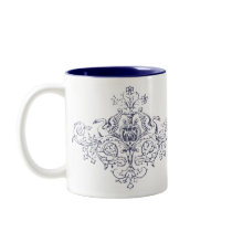 Swans and Scrolls mugs