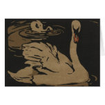 Swans and Their Reflections Cards