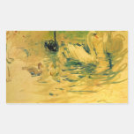 Swans by Berthe Morisot Rectangular Stickers