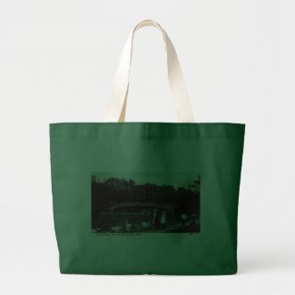 Swans Central Park New York Repro Vintage 1908 bag