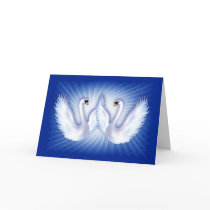 Swans In Love cards