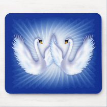 Swans In Love mousepads