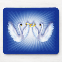 Swans In Love mousepads by Lidusik Swans In Love mousepads