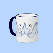 Swans In Love mugs