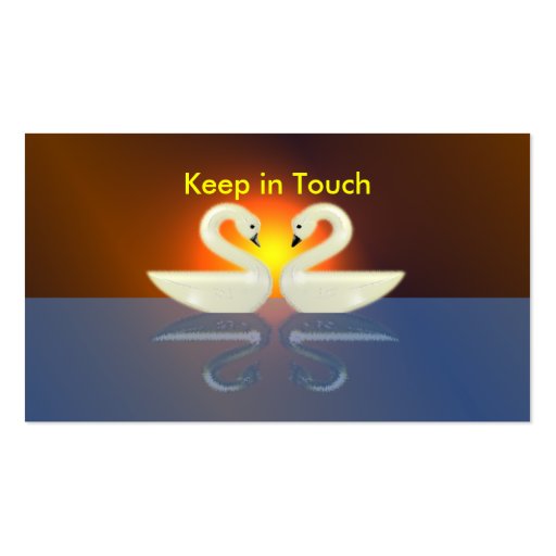 Swans - Keep in Touch Business Card