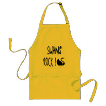 Swans Rock! Apron by TShirtDotCom Swans Rock! Apron