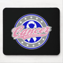 Swash Logo Male Breast Cancer Survivor Mousepad