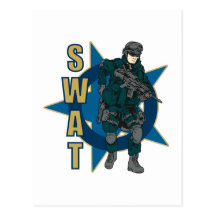 SWAT Officer Post Cards