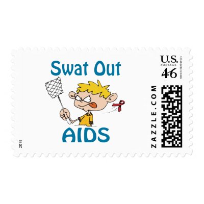 Swat Out Aids Stamp by causeican