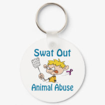 Swat Out Animal-Abuse Keychain