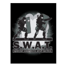 SWAT Team Entrance Post Cards