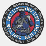 Swat Team Round Stickers