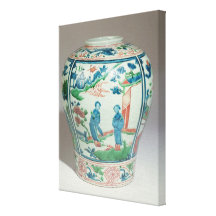 Swatow polychrome oviform jar, late 16th century canvas prints