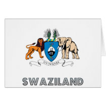 Swazi Emblem cards by FlagStore Swazi Emblem cards