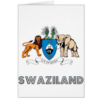 Swazi Emblem cards by FlagStore Swazi Emblem cards