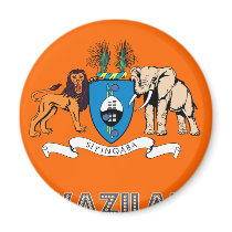 Swazi Emblem magnets by FlagStore Swazi Emblem magnets