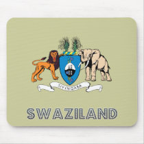 Swazi Emblem mousepads by FlagStore Swazi Emblem mousepads