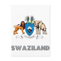 Swazi Emblem postcards by FlagStore Swazi Emblem postcards