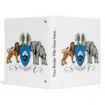 Swaziland Coat of Arms detail Vinyl Binder