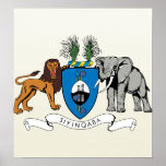 Swaziland Coat of Arms detail Print
