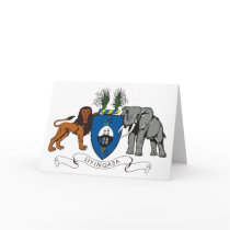 Swaziland Coat of Arms Greeting Card by FlagTshirts Swaziland Coat of Arms Greeting Card