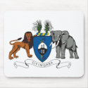 Swaziland Coat of Arms Mousepad