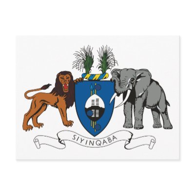 Swaziland Coat of Arms Postcard by FlagTshirts