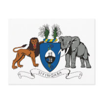 Swaziland Coat of Arms Postcard by FlagTshirts Swaziland Coat of Arms Postcard