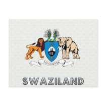 Swaziland Coat of Arms Postcard