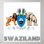 Swaziland Coat of Arms Poster