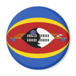 Swaziland Fisheye Flag Magnet